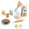Wooden Toy Mixer for Kids Kitchen Playset - 9-Piece Toddler Cooking Set with Stand Mixer, Play Food, and Pretend Play Kitchen Accessories - Educational Kids Toys for Ages 3 and Up by Hey Play view 1