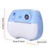 Acouto Kids Print Camera, Instant Print, 3.0" HD Screen Camera, Personalized Sticker Maker for Study Graphics, Photos, Instantly Reveal Your Artistic Flair and Cherish Every Moment (Blue) view 2