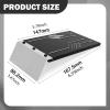 1:7 RC Car Skid Plate Chassis Protector Replacement Guard for 4WD RC Crawler Off-Road Protection Easy Installation- Black view 2