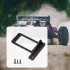 Aluminum Alloy Servo Mount Professional Axle Mount Bracket for 1/10 RC Hobby Car Chassis Modification- Black view 3