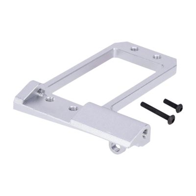 1/10 RC Servo Mount CNC Front Axle Servo Mount, Low Center Chassis DIY Controlled Vehicle Parts- Silvery