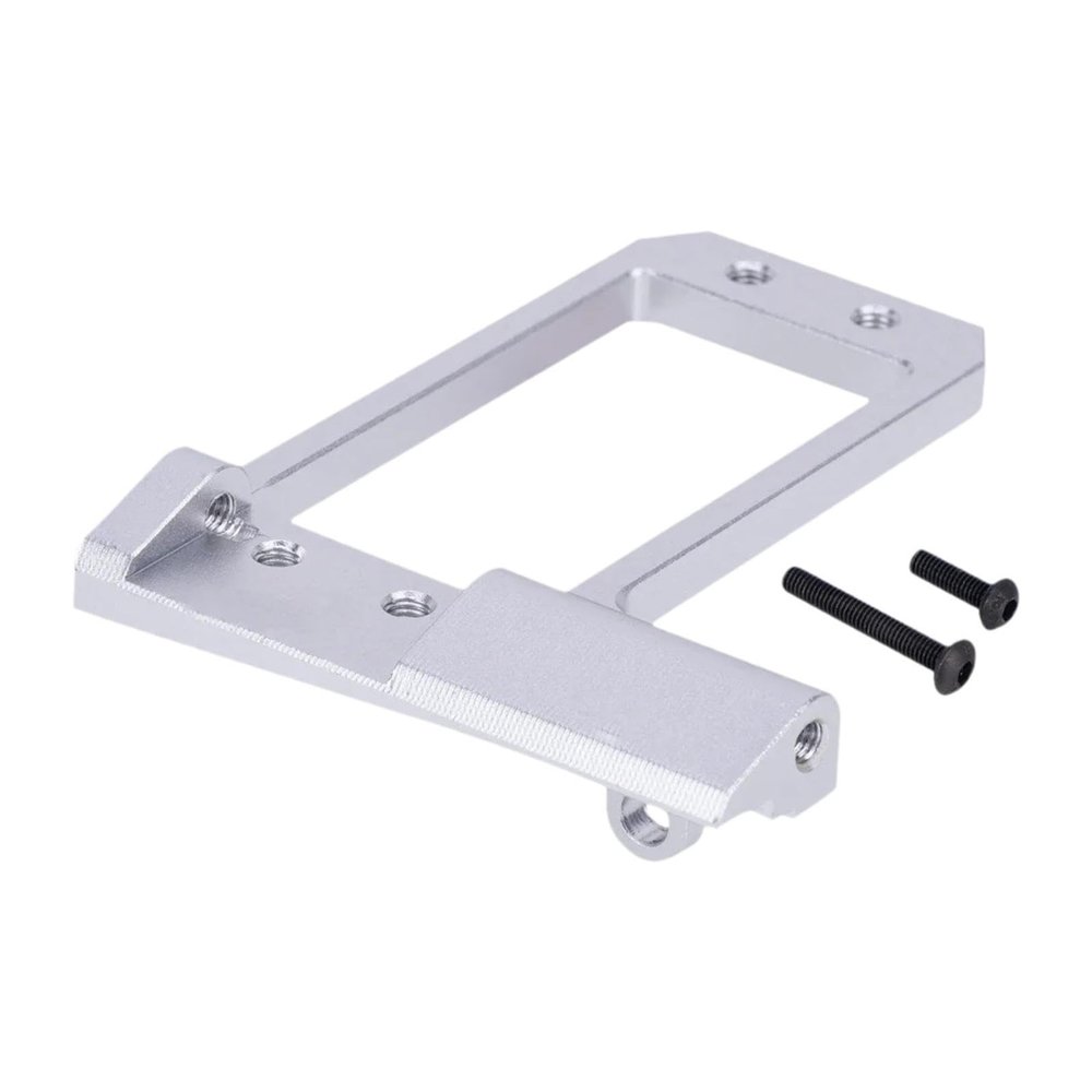 1/10 RC Servo Mount CNC Front Axle Servo Mount, Low Center Chassis DIY Controlled Vehicle Parts- Silvery