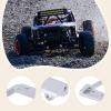 1/10 RC Servo Mount CNC Front Axle Servo Mount, Low Center Chassis DIY Controlled Vehicle Parts- Silvery view 3