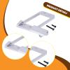1/10 RC Servo Mount CNC Front Axle Servo Mount, Low Center Chassis DIY Controlled Vehicle Parts- Silvery view 4