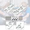 2Pcs Metal Front Lower Suspension Arm Replacement for Wltoys 244016 1/24 RC Trucks Model Car- Argent view 2