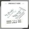 2Pcs Metal Front Lower Suspension Arm Replacement for Wltoys 244016 1/24 RC Trucks Model Car- Argent view 4