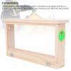 LAISANIM Bee Breeding Observation Box, Ventilated Wooden Beehive Frames, 2 Sided Transparent Acrylic Panels, 21.7x12.4x4.8in view 4