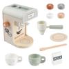 Wooden Toy Coffee Maker for Kids - 11PC Kids Kitchen Playset with Espresso Machine Toy and Pretend Play Kitchen Accessories - Pretend Play Toys for Toddler Girls and Boys Ages 3 and Up by Hey Play view 2