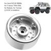 2Pcs RC Beadlock Wheel Rims, 1/10 Scale Aluminum Alloy Wheel Hubs, 10 Holes CNC Machining for Axial SCX10 90046, D90, Redcat, RC Cars, Upgrade Your RC Car Perfo (Silver) view 3