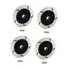 4Pcs 1/12 RC Wheel Brake Disc Replacement Parts 12mm Hex for Crawler Car MN128 DIY Modified Spare- Black view 1