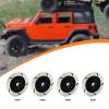 4Pcs 1/12 RC Wheel Brake Disc Replacement Parts 12mm Hex for Crawler Car MN128 DIY Modified Spare- Black view 4