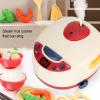 OEBUAFI Rice Cooker Toy, Simulation Kitchen Playset with Steam Effect and Music Kitchen Toy for 3 Years Old Boys Girls (Red Spray Rice Cooker) view 2