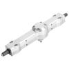 127MM Aluminium Alloy Rear Bridge Axle Assembly, RC Rear Axle for WPL D12 1/10 RC Truck, High Strength Anodized Surface with Mounting Screws, Durable Upgrade Part for Model Cars (Silver B) view 2
