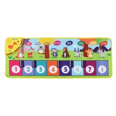 Children Piano Mat Fun Game Music Blanket Toy Animal Sound Piano Blanket Interactive Educational Toy for Kids Indoor Outdoor Play ABS Material 79 x 30cm