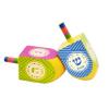The Dreidel Company Extra Large Hand Painted Wood Hanukkah Dreidels, 48-Pack Fun Dreidel Design view 3
