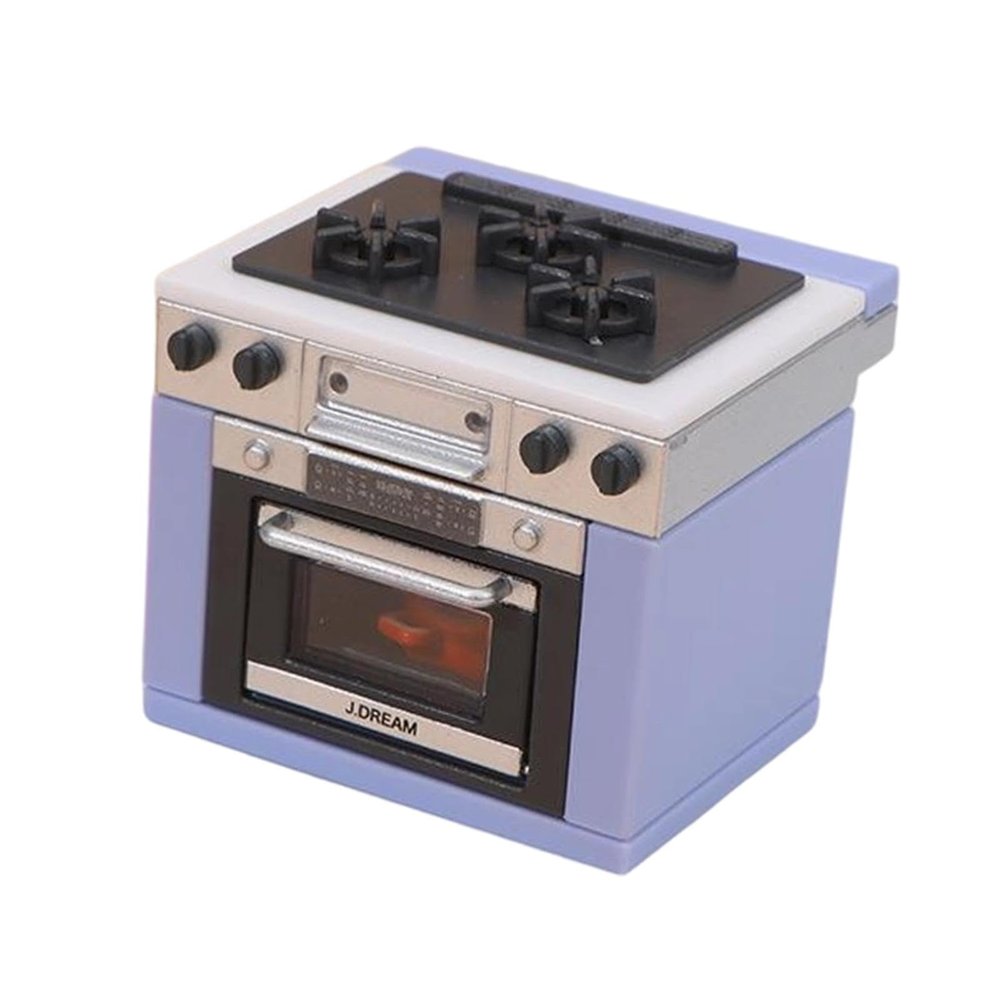 1:12 Dollhouse Furniture Miniature Counter Model Realistic Mini Kitchen Island for Micro Landscape DIY Model- Stovetop Counter