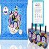 The Dreidel Company Extra Large Hand Painted Wood Hanukkah Dreidels, 24-Pack Retro Dreidel Design view 3
