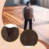 1/12 Scale Doll Clothes Knit Sleeveless Vest, Fashion Miniature Clothing Costume Accessories for 6 Inch Male Action Figures- Coffee view 2