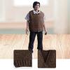 1/12 Scale Doll Clothes Knit Sleeveless Vest, Fashion Miniature Clothing Costume Accessories for 6 Inch Male Action Figures- Coffee view 4