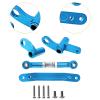 Metal Upgrade Steering Component Set, Link Rod Sturdy, Easy to Install with Screw for Scy1/16 16101 16102 Upgrade Accessories- Blue view 2