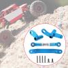 Metal Upgrade Steering Component Set, Link Rod Sturdy, Easy to Install with Screw for Scy1/16 16101 16102 Upgrade Accessories- Blue view 3