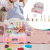 Wooden Play Kitchen Set for Kids, Pretend Play Cooking Toys with Accessories, Preschool Learning Toy, Fine Motor Skills, Birthday Gift for Toddlers- Set A view 4