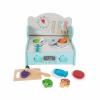 Wooden Play Kitchen Set for Kids, Pretend Play Cooking Toys with Accessories, Preschool Learning Toy, Fine Motor Skills, Birthday Gift for Toddlers- Blue Set B view 2