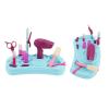 Kids Hair Salon Playset, Barber Hairdresser Styling Toys for Girls and Boys, Complete Hair Cutting Kit with Comb Scissors Hair Dryer, Gift for Kids Over 3 Years Old view 2
