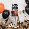 Black Glitter Prom 2026 Cake Topper, Prom Night/Congrats Grad, Class of 2026 Prom Night Birthday Graduation Party Decorations Supplies view 2