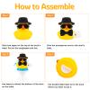 wonuu Gentleman Toilet Rubber Duck, Car Dashboard Decor with Toothbrushes view 4