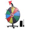 Abaodam Colorful Erasable Prize Wheel with Dry-Erase Surface Portable Tabletop Raffle for Parties Carnivals Trade Shows and Company Events view 1