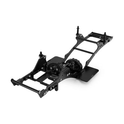 RC car Components Compatible with LCG 1/10 RC Crawler Car Upgrade Parts Front Mounted Transmission Aluminum for Chassis Kit INC-10F
