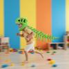 3D Dinosaur Skeleton Costume, Realistic Halloween T-Rex Outfit with Flexible Spine, Themed Cosplay Props (B-Adult+ Child Set) view 3