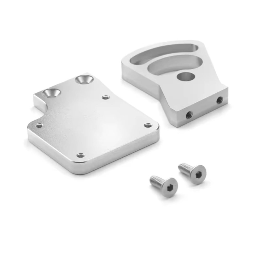 RC Car Upgrade Part For Traxxas For E-Revo For Revo 7075 2.5/3.3 Aluminum Alloy Engine Bracket For Seat Kit RC Car Metal Upgrade Replacements Accessories(Silver)