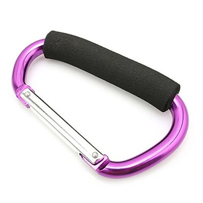7 Colors Baby Stroller Hook Stroller Shopping Hook Accessories Pram Hooks Hanger Compatible with Baby Car Carriage Buggy(Purple)