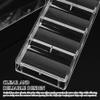 QCdeSoulBLV 5Pcs Poker Chip Case, Clear Plastic Poker Chip Tray with Lid, Multi-Use Storage Display Case for Gambling, Parties or Home view 4