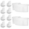 10PCS Breast Pump Parts, 8PCS Duckbill Valves and 2pcs Silicone Diaphragm Compatible with Paruu P16 Wearable Breast Pump, Replace for Paruu P16 Pump Parts, Not Original Accessories view 1
