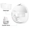 10PCS Breast Pump Parts, 8PCS Duckbill Valves and 2pcs Silicone Diaphragm Compatible with Paruu P16 Wearable Breast Pump, Replace for Paruu P16 Pump Parts, Not Original Accessories view 4