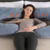 HUHJYUGE C Shaped Pregnancy Pillow for Side Sleepers, Full Body Maternity Pillow for Back and Belly Support, Nursing Cushion for Pregnant Women, Body Pillow for Comfortable Rest (2) view 4