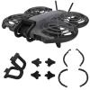 3 in 1 Anti-Collision Protection Accessories Kit for DJI Neo 2, Gimbal Bumper Guard + Propeller Guard Protector + Landing Gear for DJI Neo 2 Drone Protective Cover Accessories (Black) view 1