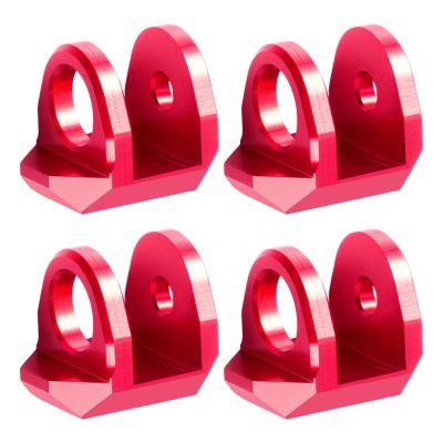 RC Car Upgrade Part For Arrma 1/18 For Granite For Grom 1/14 For Typhon For Mojave Aluminum Alloy Front Rear Shock Cap Protector RC Car Parts(Red)