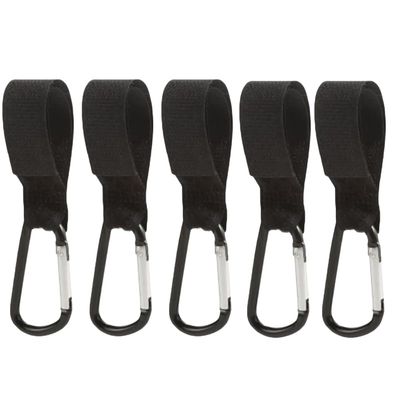 2/5/10Pcs Baby Stroller Hooks Buckles Clip Aluminum Alloy Cart Organizer Diaper Bag Shopping Pram Hook Buckle Stroller Hanger(5PCS)