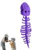 3D Dinosaur Skeleton Costume, Realistic Halloween T-Rex Outfit with Flexible Spine, Themed Cosplay Props (C-Adult+ Child Set) view 1