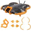 3 in 1 Anti-Collision Protection Accessories Kit for DJI Neo 2, Gimbal Bumper Guard + Propeller Guard Protector + Landing Gear for DJI Neo 2 Drone Protective Cover Accessories (Orange) view 1