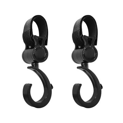 1/2PCS Baby Bag Stroller Hooks Infant Organizer Bag Hanger Stroller Accessories Large Hook Shopping Prop Multifunction Pram Hook(Red)
