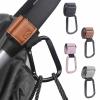 1/2pcs Baby Stroller Hooks Portable Infant Carriage Hook Multifunctional Leather Aluminum Alloy Hook Stroller Accessories(Grey-2Pcs) view 2