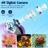 1000X Handheld Microscope for Kids, 4K 2.4" Screen Digital Kids Microscopes with 12 Slides, Portable Edu Toys Gifts for Age 3 4 5 6 7 8 9 10 11 12 Year Old Boys Girls Children Students(Dark Purple) view 3