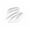 2PCS Motorcycle Spoiler Wing Winglet Aerodynamic Side Fin Compatible with Most Motorcycles SMAX155 Fit(White) view 1