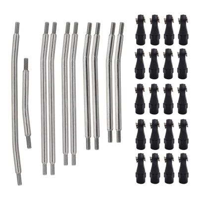 313mm/324mm Stainless Steel Link Set Linkage Chassis Steering Rod Kit For 1/10 RC Crawler Car for Axial SCX10 SCX10 II 90046 confident(324MM)
