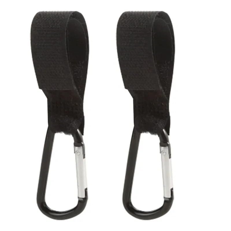 2/5/10Pcs Baby Stroller Hooks Buckles Clip Aluminum Alloy Cart Organizer Diaper Bag Shopping Pram Hook Buckle Stroller Hanger(2PCS)